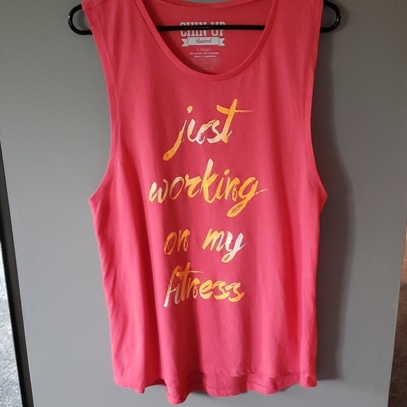 Chin Up Apparel Crew Neck Graphic Tank Top - Picture 2 of 5